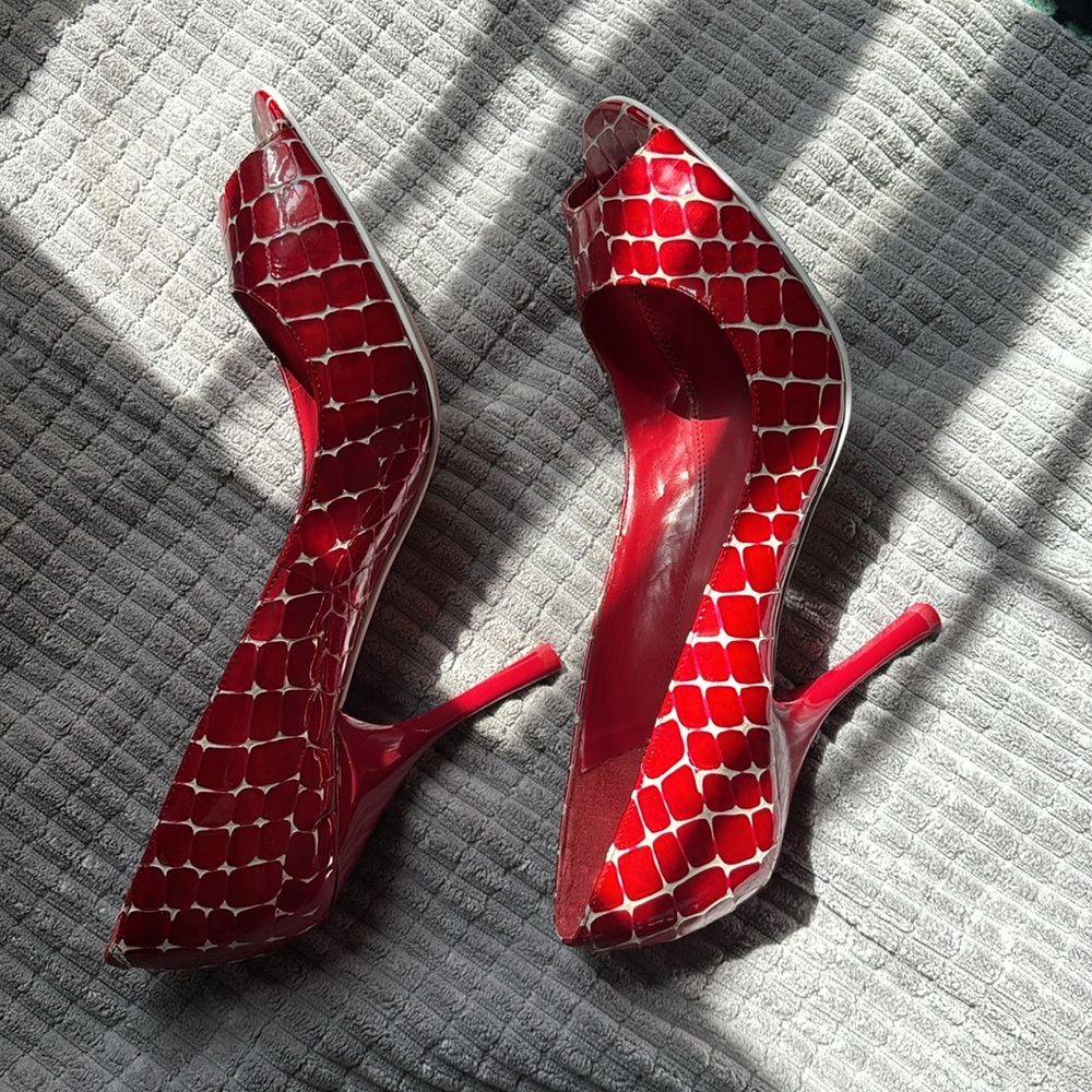Enzo Angiolini Peep Toe Heels - Picture 7 of 8